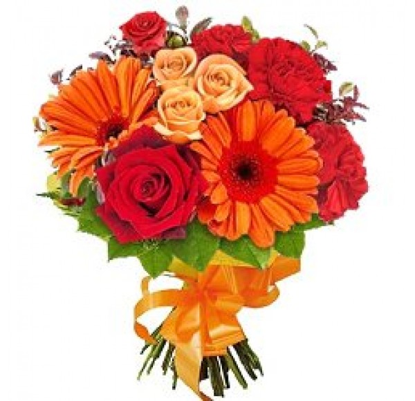 Bouquet of Rose, Carnation N Gerbera